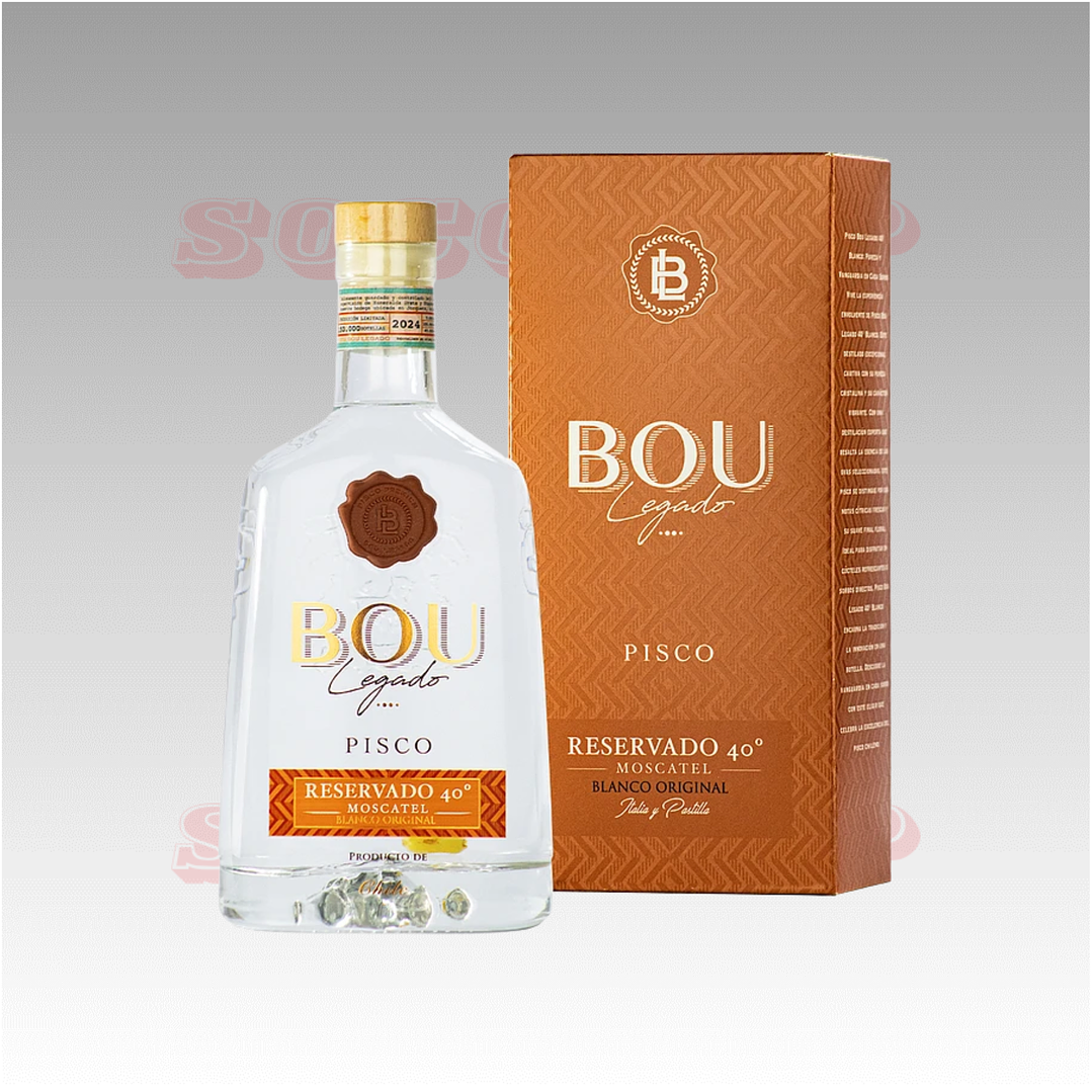 Pisco Bou Legado Moscatel 750cc 1