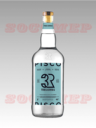 Pisco Tres Erres 40° 1LT