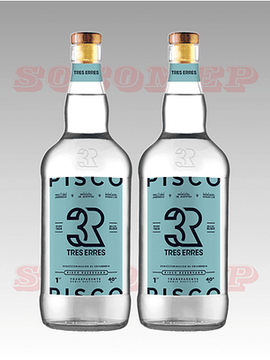 Pisco Tres Erres 40° 1LT