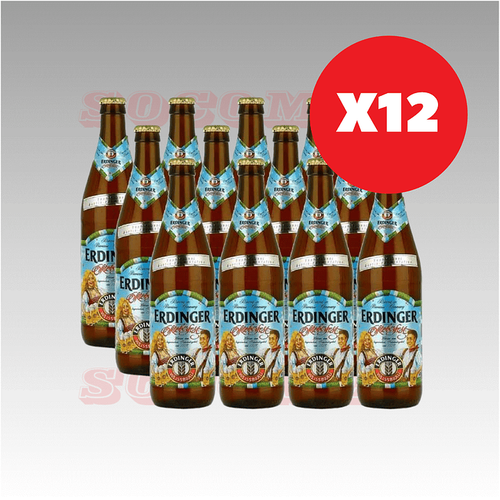 Caja 12 Cerveza Erdinger Oktoberfest 500cc  1