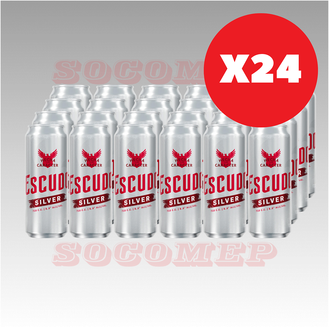 Cerveza Escudo Silver Lata 710cc 2