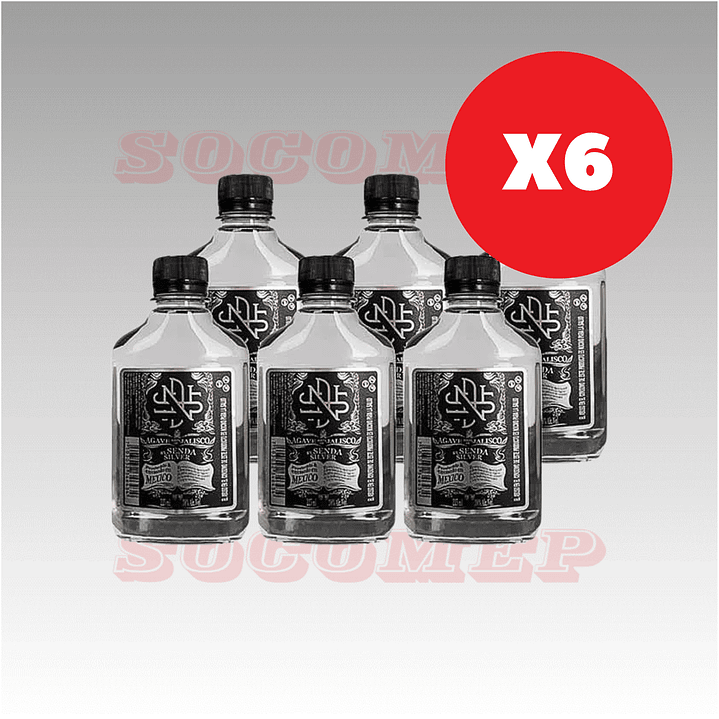 Petaca Tequila Senda Silver 225cc 1