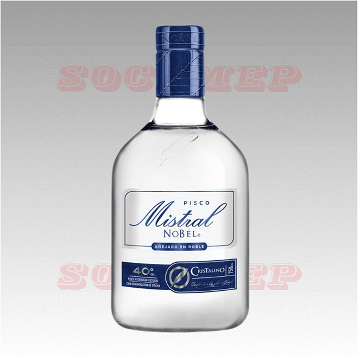 Pisco Mistral Nobel Cristalino 750cc 1