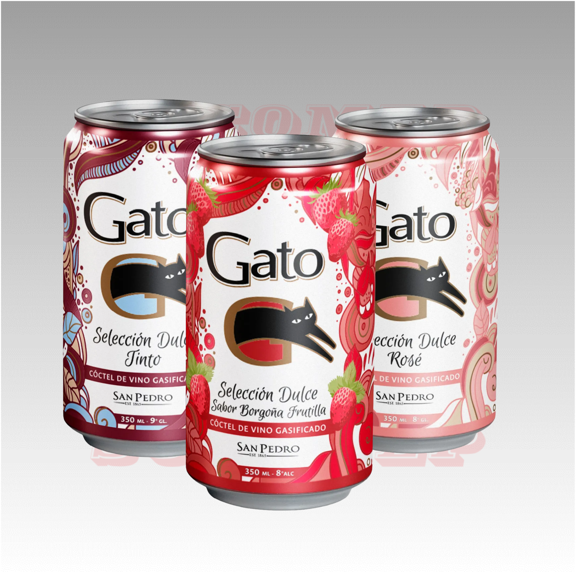 Vino Dulce Gato Variedades Pack x6