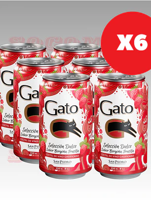 Vino Dulce Gato Variedades Pack x6