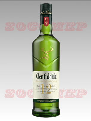 Whisky Glenfiddich 750CC 12 Años