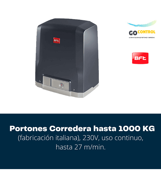 KIT BFT Icaro Veloce Smart AC A1000 KG uso intenso