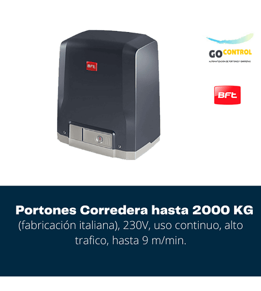 KIT BFT Icaro Ultra AC A2000 KG uso intenso