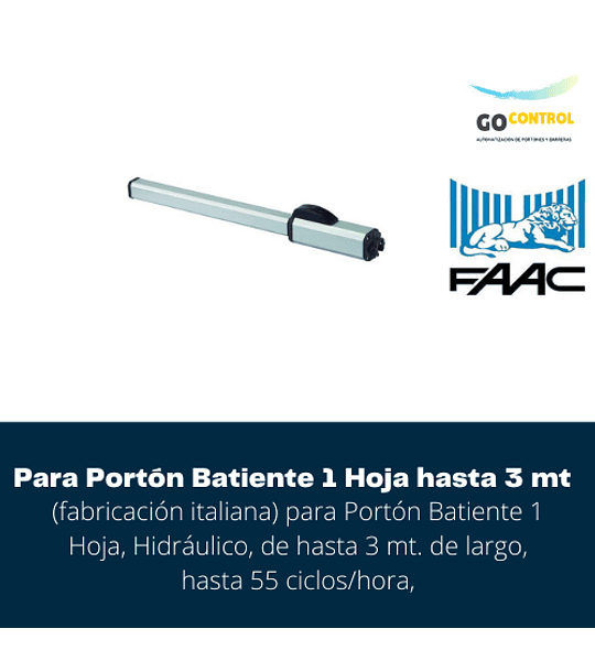 KIT FAAC 402 SBS 1H 3 MT
