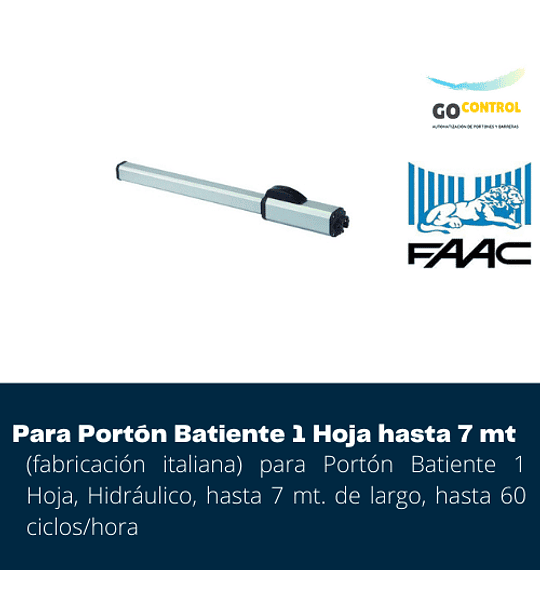 KIT FAAC 400 SBS 1H HASTA 7 METROS