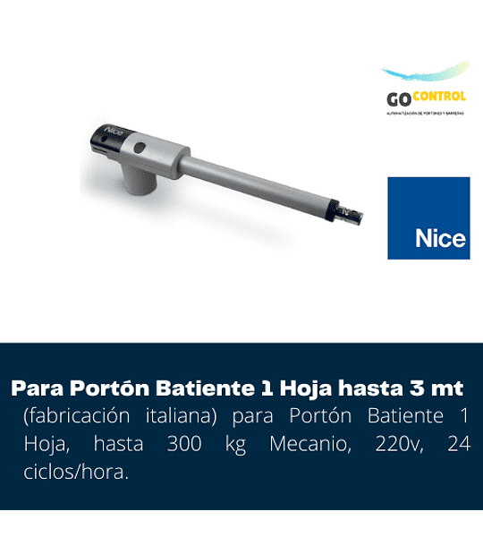 KIT NICE Too3000 1H   hasta 3 metros