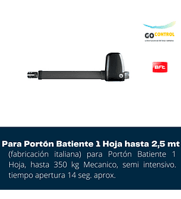 KIT BFT Athos AC A25 1H hasta 2.5 metros
