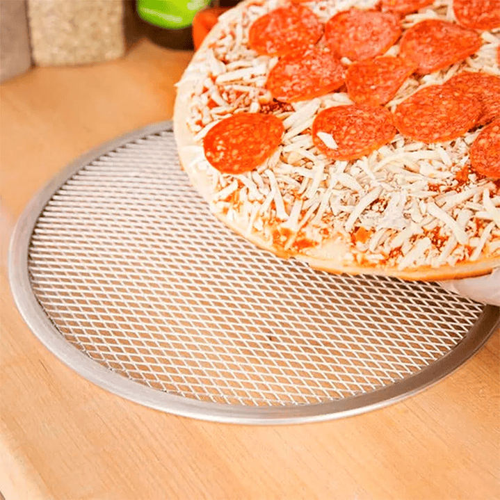 Malla Para Pizza Rejilla De Aluminio 40 Cm Horno Pizzería 16 Pulgadas 6