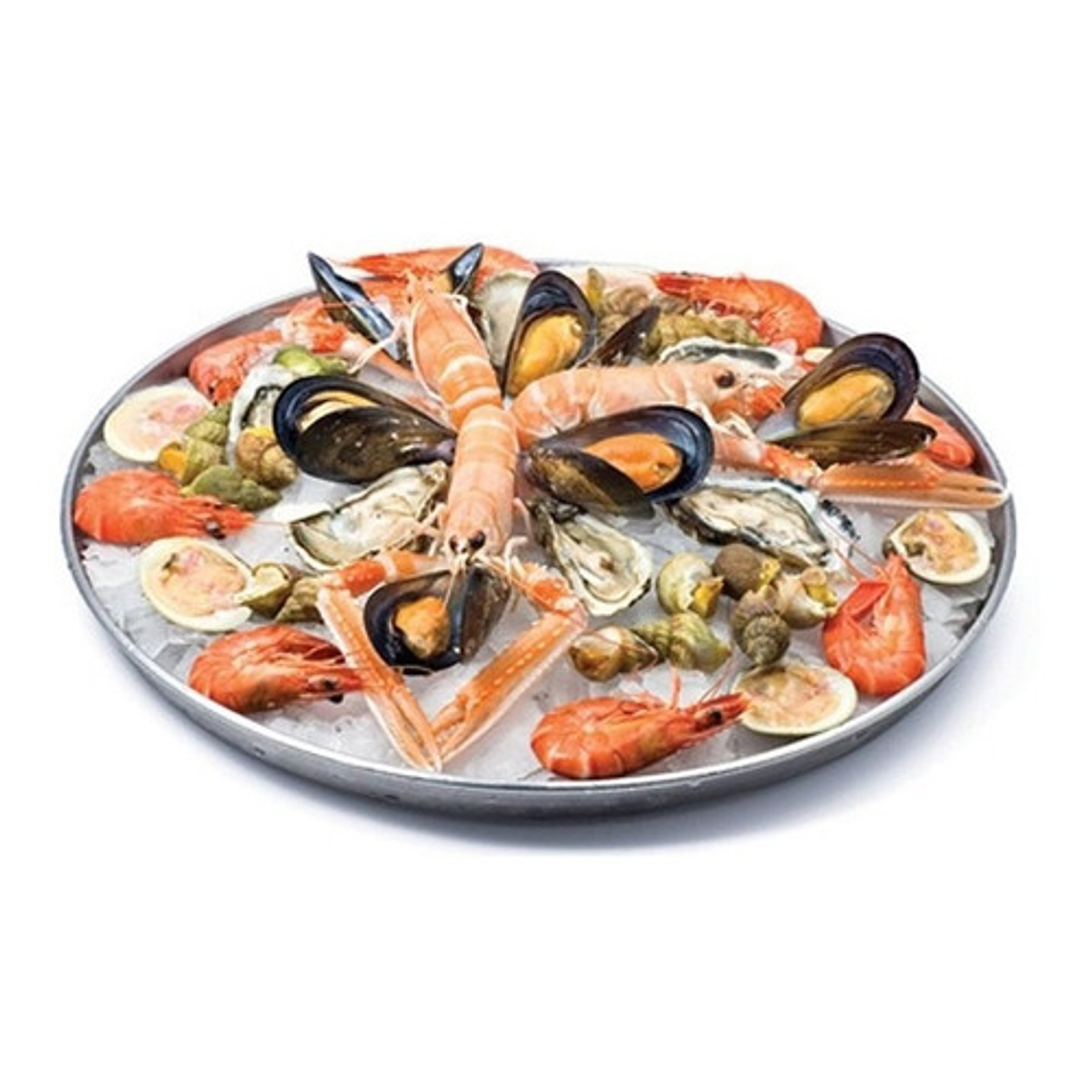 Bandeja Redonda Aluminio 12- 30 Cm Mariscos Restaurante Bar 1