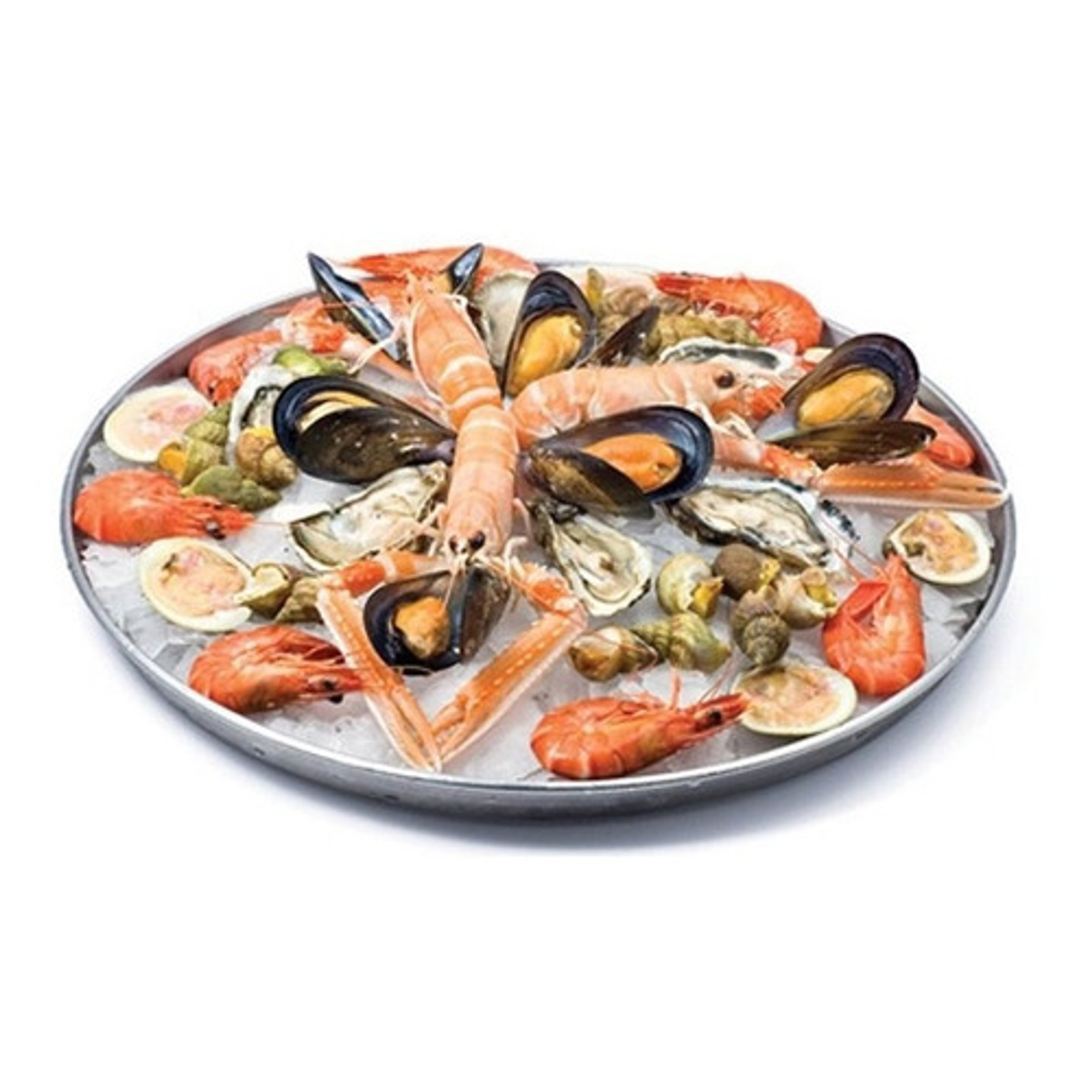 Bandeja Redonda Aluminio 12- 30 Cm Mariscos Restaurante Bar 1