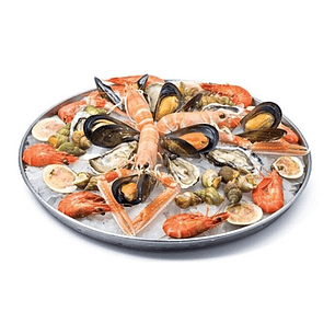 Bandeja Redonda Aluminio 12- 30 Cm Mariscos Restaurante Bar