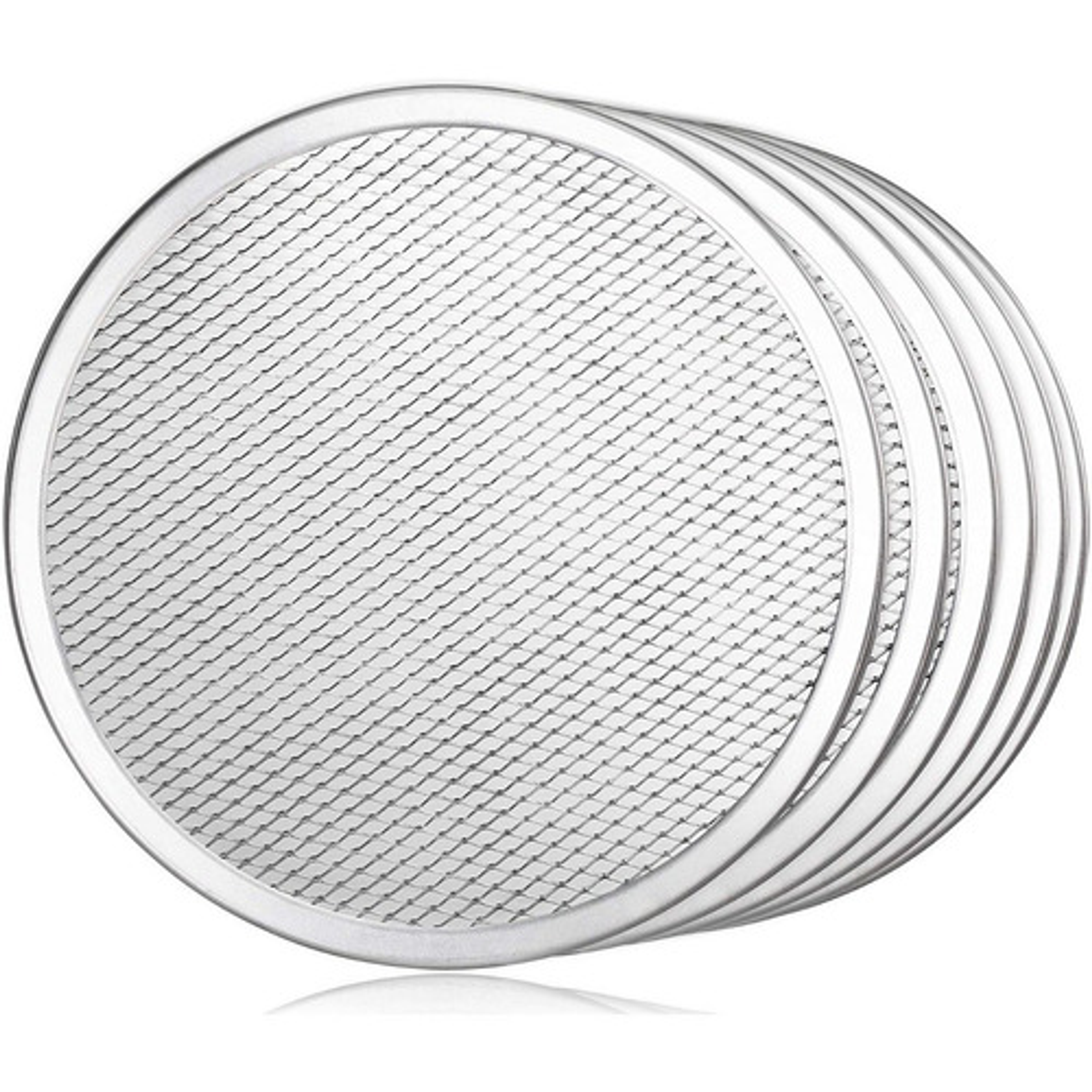 6 Mallas Screen Pizza 15 Cm Perforada Aluminio Restaurante  1