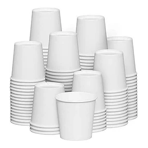 250 Vasos De Café Cartón Bebida Fría Caliente Multiuso 9 Oz