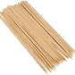 100 Pinchos Chuzos Brochetas Bambú Madera Natural De 25cm - Miniatura 2
