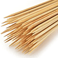 100 Pinchos Chuzos Brochetas Bambú Madera Natural De 25cm - Miniatura 4