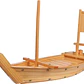 Barco De Madera Para Sushi Roll Sashimi Restaurante Bar – Bandeja de servicio estilo restaurante - Miniatura 4