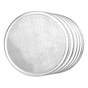 6 Mallas Screen Pizza 50cm Perforada Aluminio Restaurante 