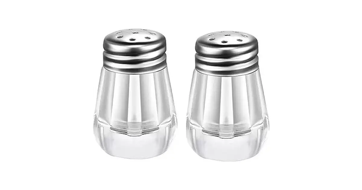 Mini Salero Y Pimentero Especie Cocina Vidrio Tapa Aceroinox