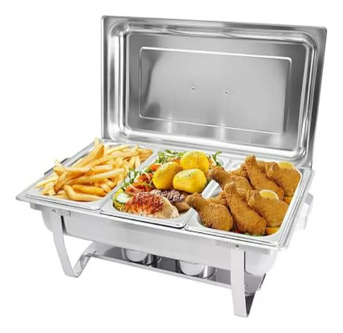 Samovar 3 Puesto Acero Inoxidable 13 Litros Buffet 5