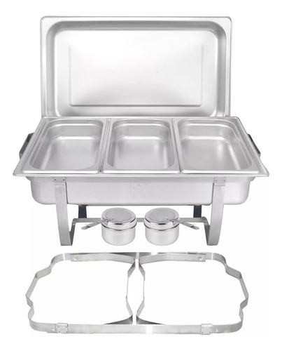 Samovar 3 Puesto Acero Inoxidable 13 Litros Buffet 7