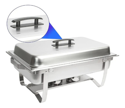 Samovar 3 Puesto Acero Inoxidable 13 Litros Buffet 8