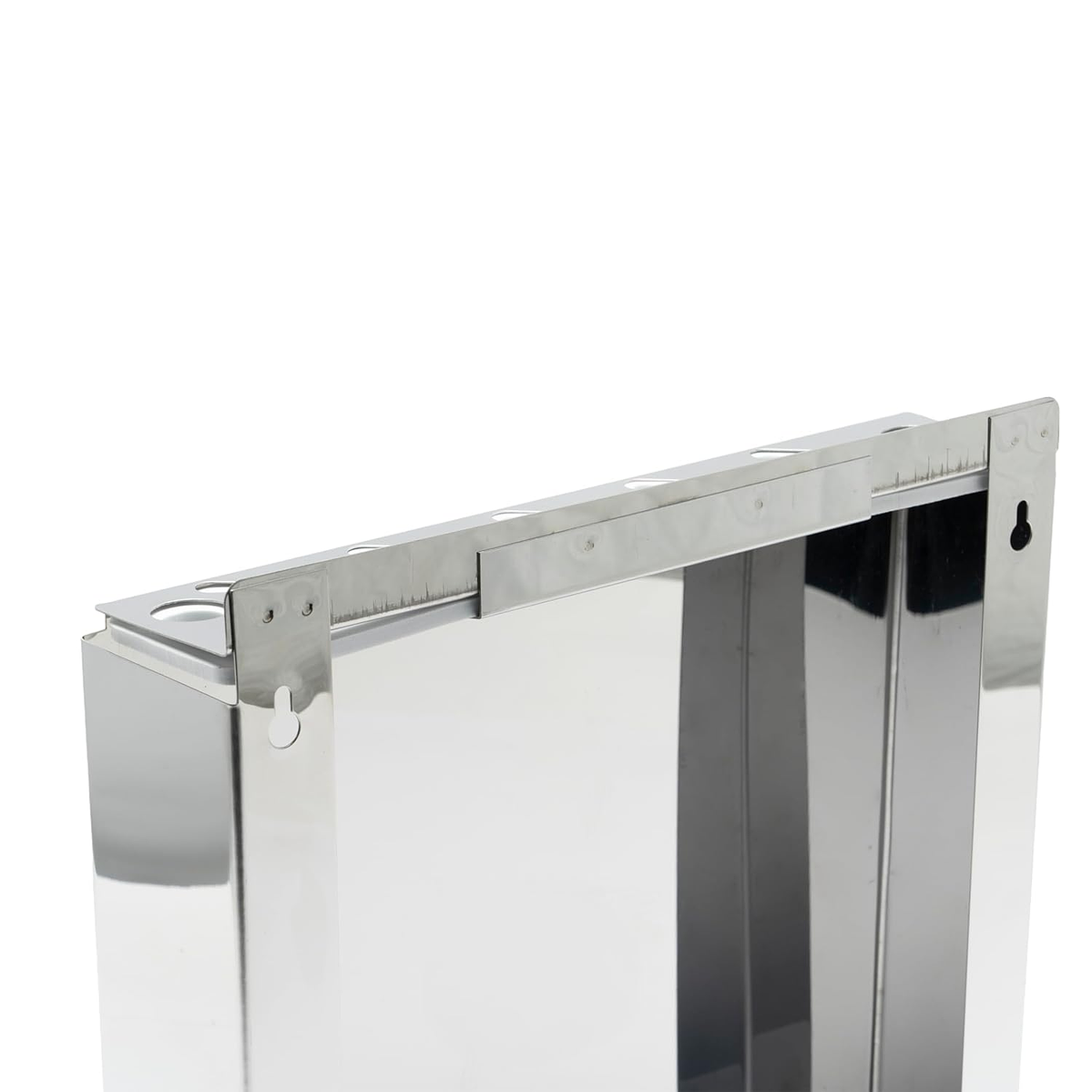 Estante para Cuchillos de Acero Inoxidable  – 7 Ranuras + 2 para Afiladores, Montaje Seguro y Compacto  4