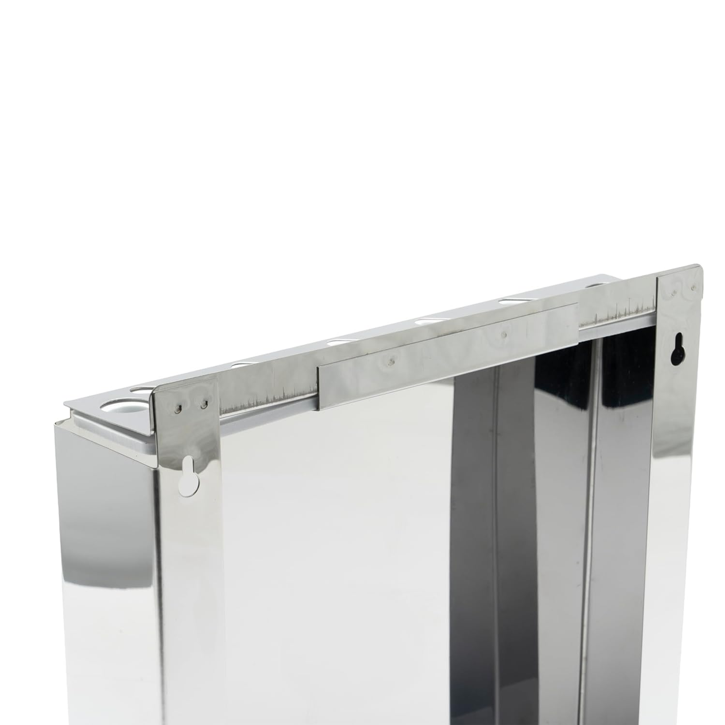 Estante para Cuchillos de Acero Inoxidable  – 7 Ranuras + 2 para Afiladores, Montaje Seguro y Compacto  4