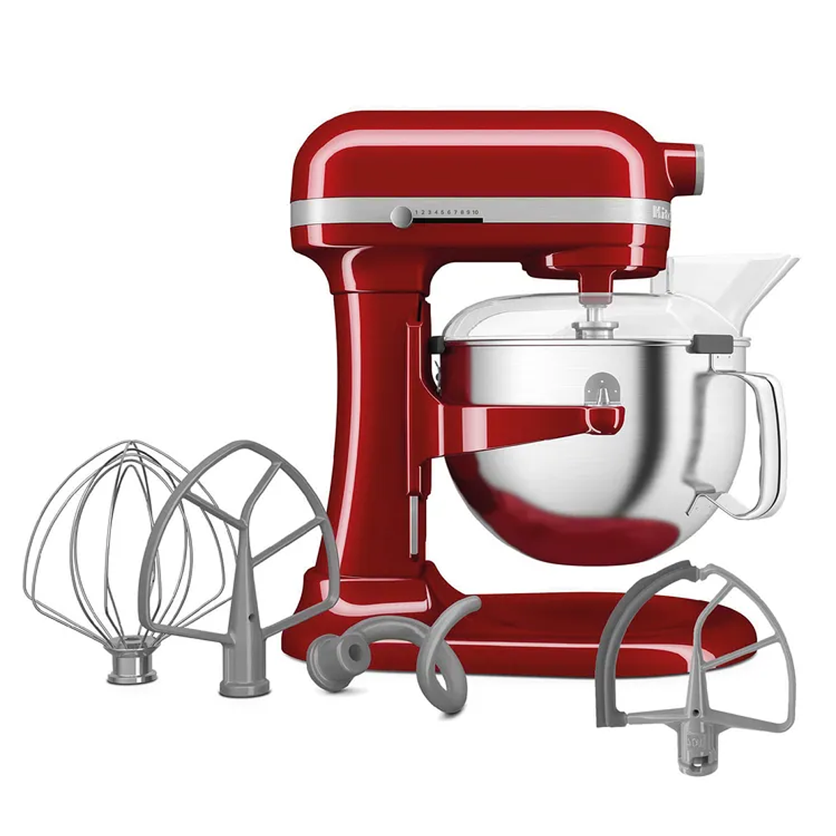 Batidora de Pedestal KITCHENAID modelo Profesional de 5.6 LITROS ROJO 4