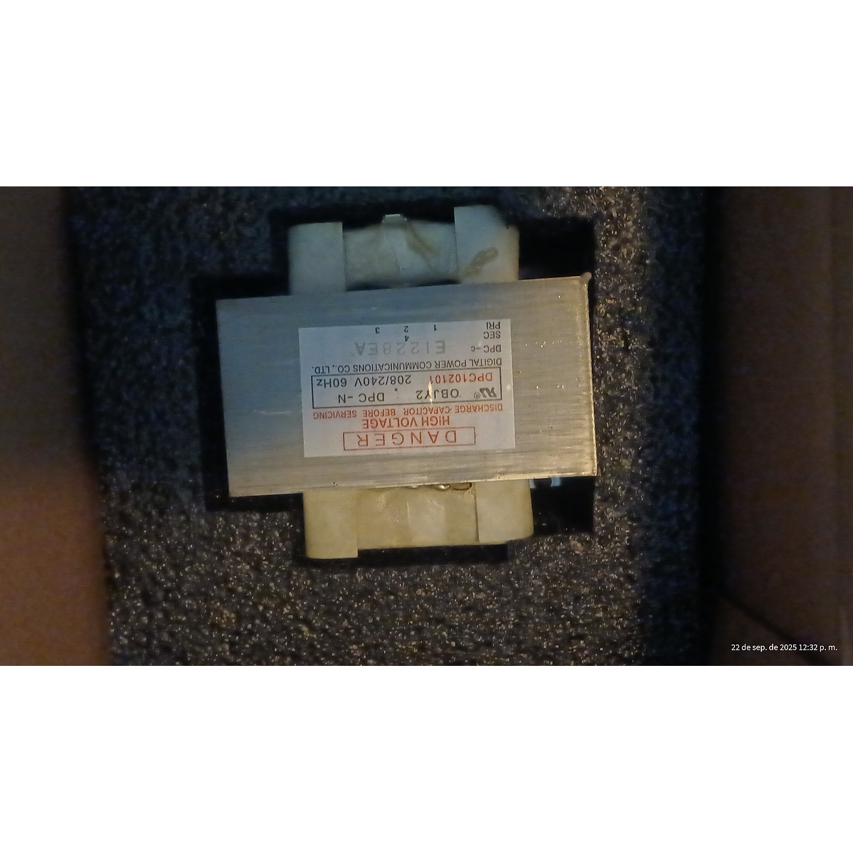 Repuesto Horno Turbochef Transformador Alta Tensión 208/240v 5