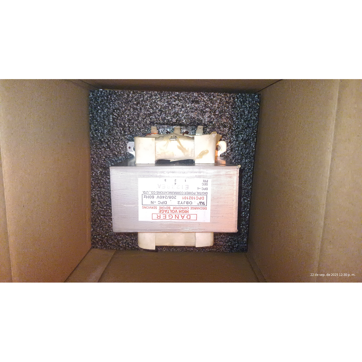 Repuesto Horno Turbochef Transformador Alta Tensión 208/240v 7