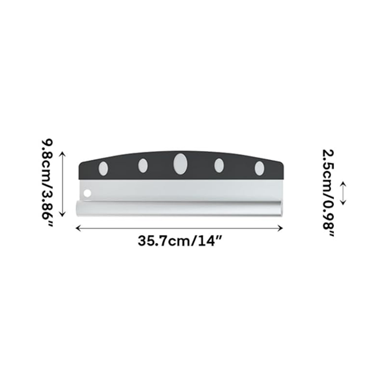 Cortador de Pizza – Cuchilla de Acero Inoxidable Mango ergonómico con agarre antideslizante 5