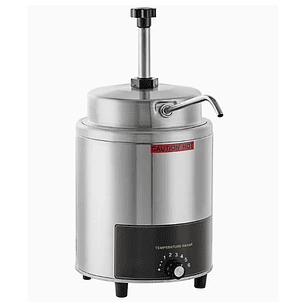 Calentador de Chocolate Caramelo Salsas Queso De  3.5 Qt Con Boquilla Calefactada Y Bomba