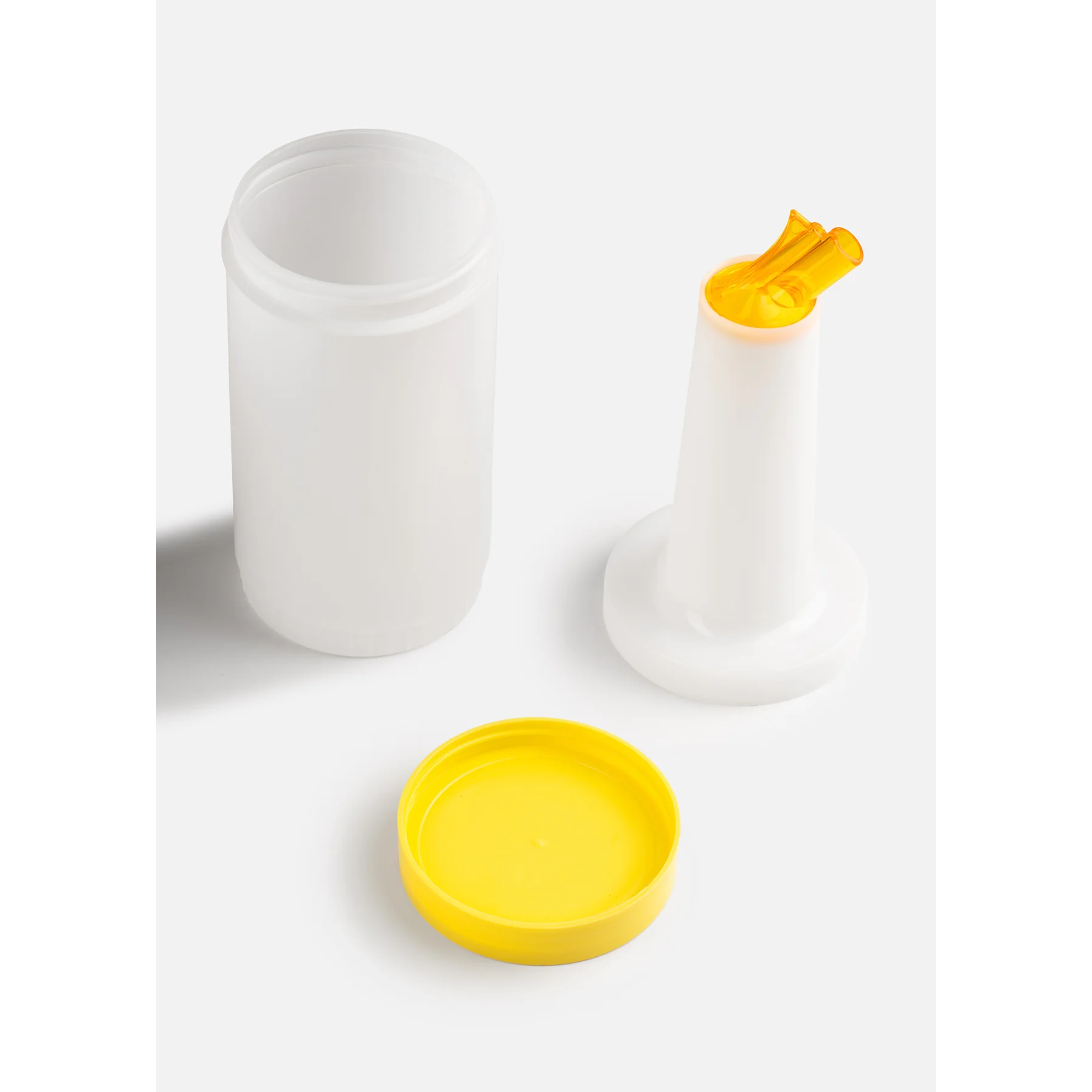 Bartender Botella Para Jugo Con Vertedor De 1 Litro Amarillo 5