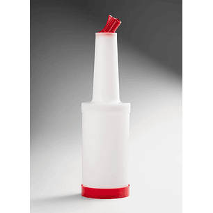 Bartender Botella Para Jugo Con Vertedor De 1 Litro Amarillo