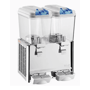 Dispensador De Bebidas Jugo Frío De 2 Tanques x 12 Litros