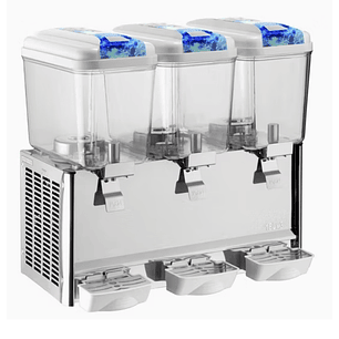 Dispensador De Bebidas Jugo Frío De 3 Tanques x 18 Litros