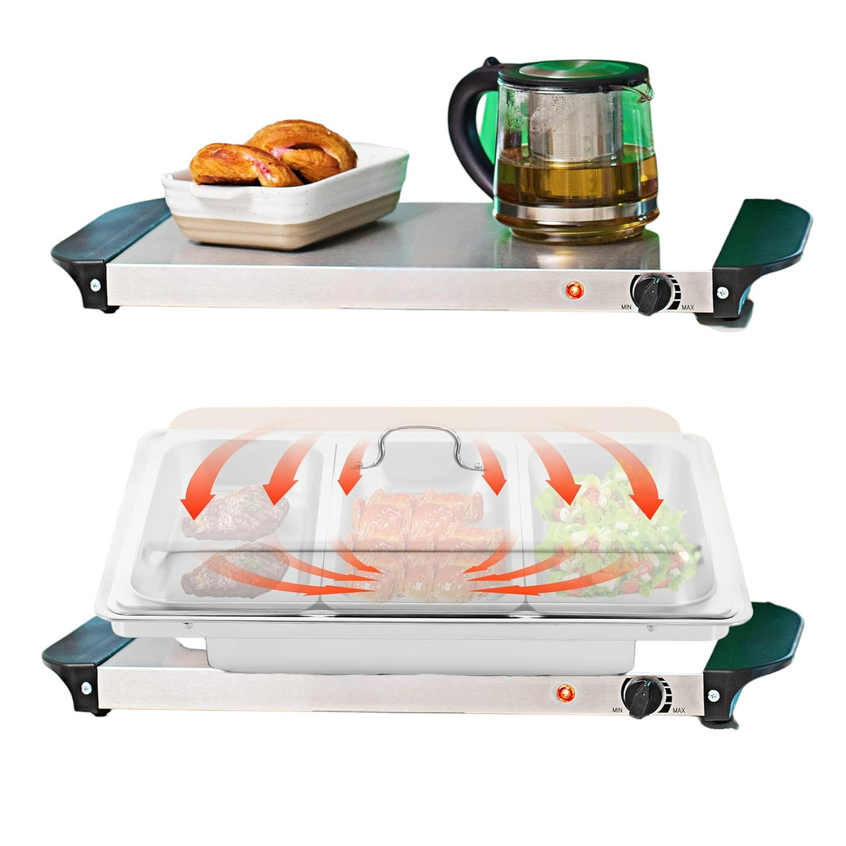 Cocina Eléctrica de Calentamiento 52x 25 cm Olla Sartén Samovar 1