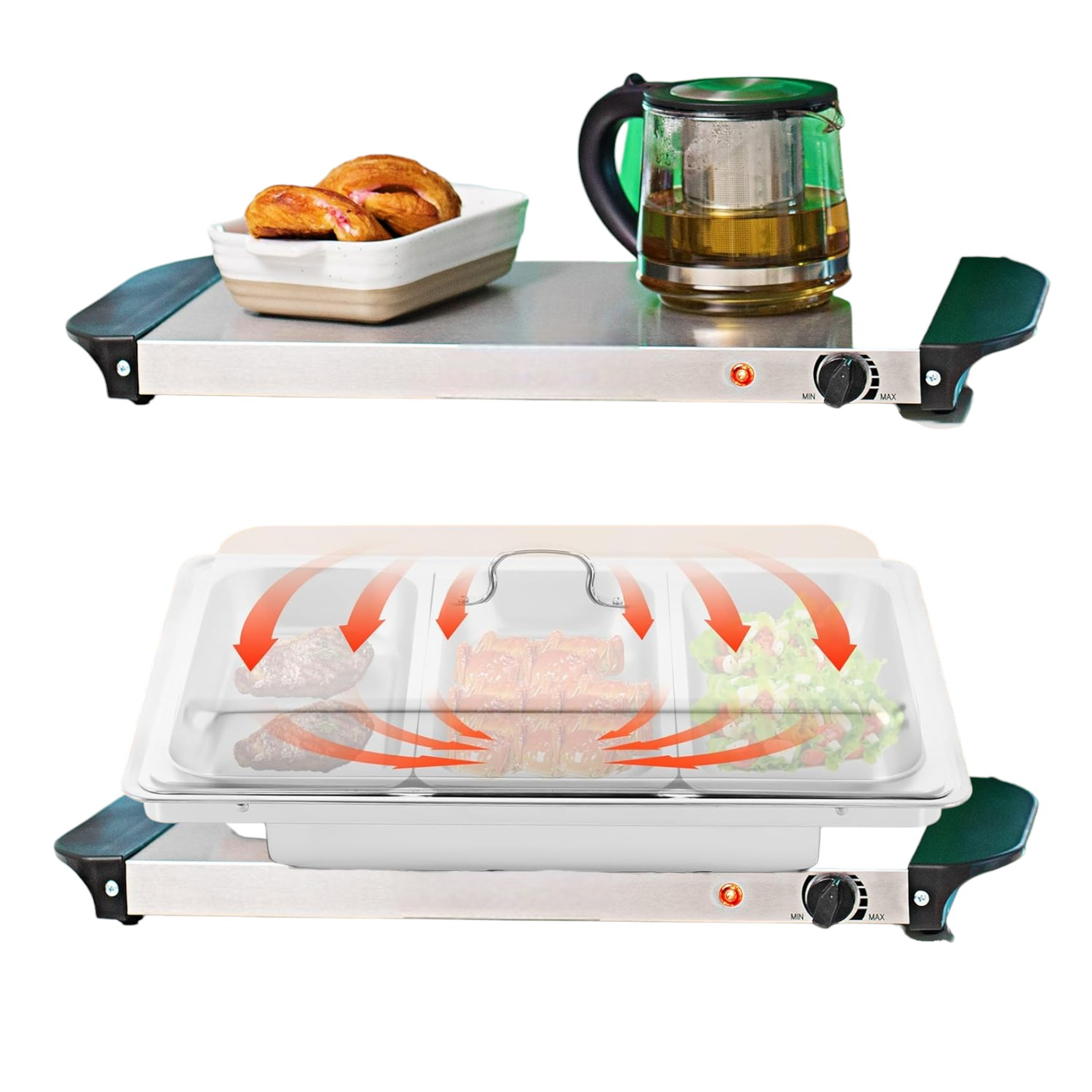 Cocina Eléctrica de Calentamiento 52x 25 cm Olla Sartén Samovar 1