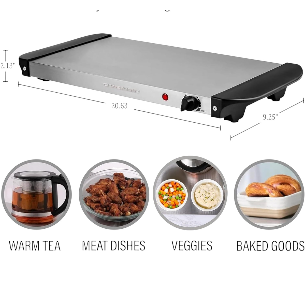 Cocina Eléctrica de Calentamiento 52x 25 cm Olla Sartén Samovar 2