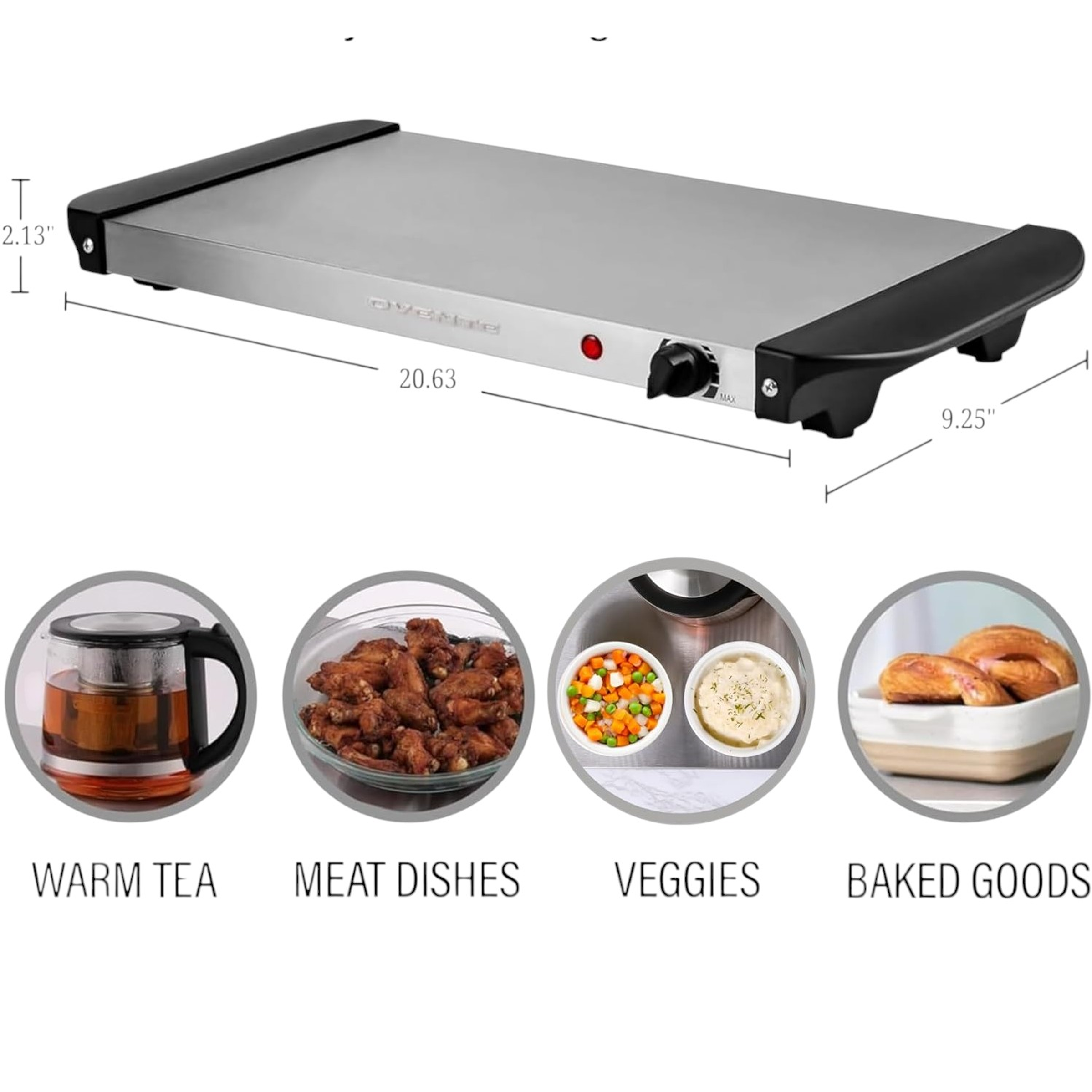 Cocina Eléctrica de Calentamiento 52x 25 cm Olla Sartén Samovar 2