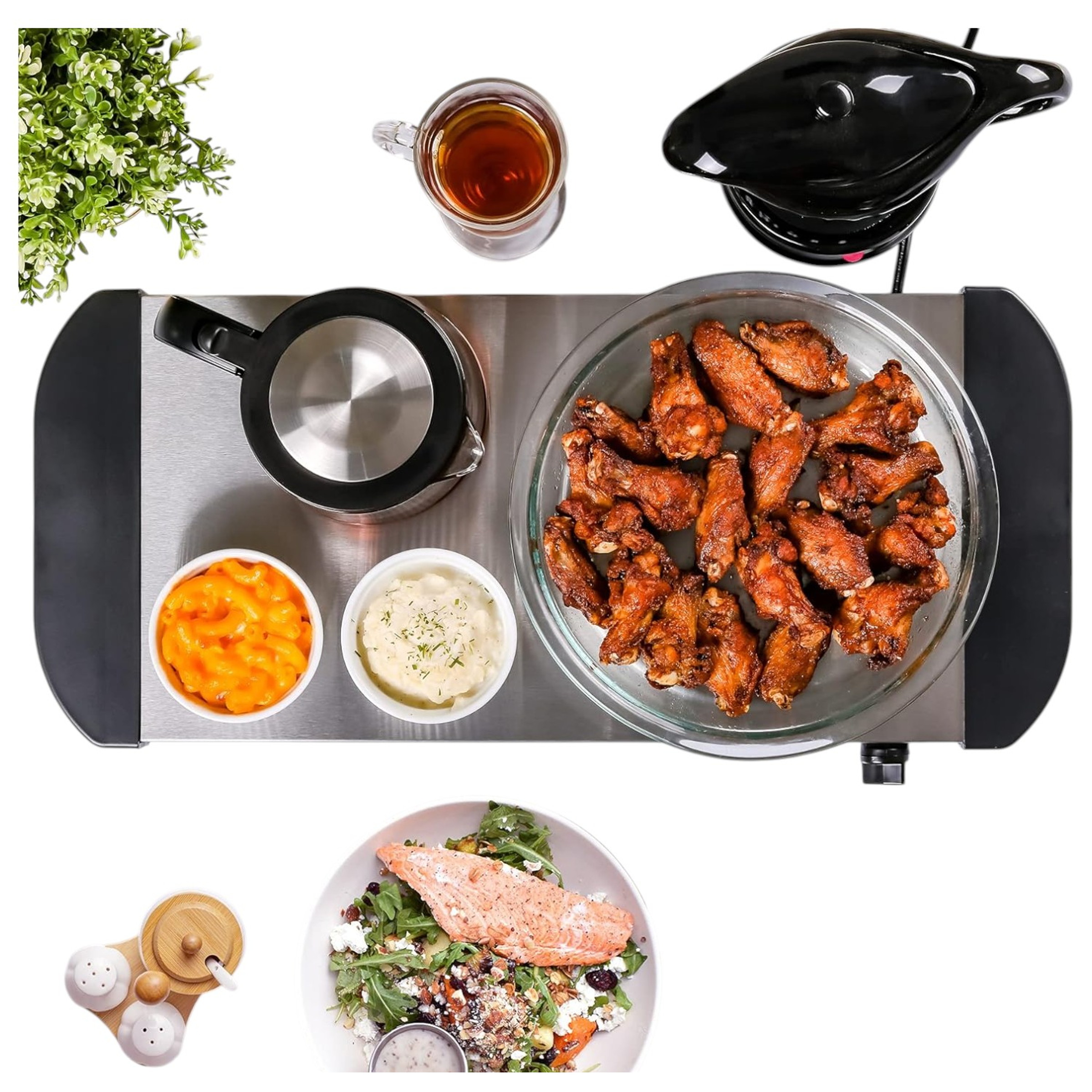 Cocina Eléctrica de Calentamiento 52x 25 cm Olla Sartén Samovar 4