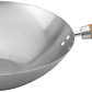 Wok Pro Acero Al Carbono 30cm Martillado A Mano Mango Madera - thumbnail 1