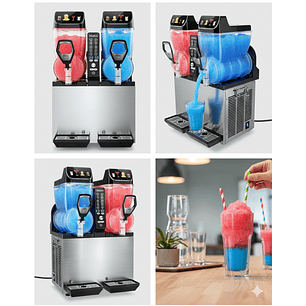 Granizadora Profesional de Doble Tanque Capacidad total: 30L (15 L por tanque)