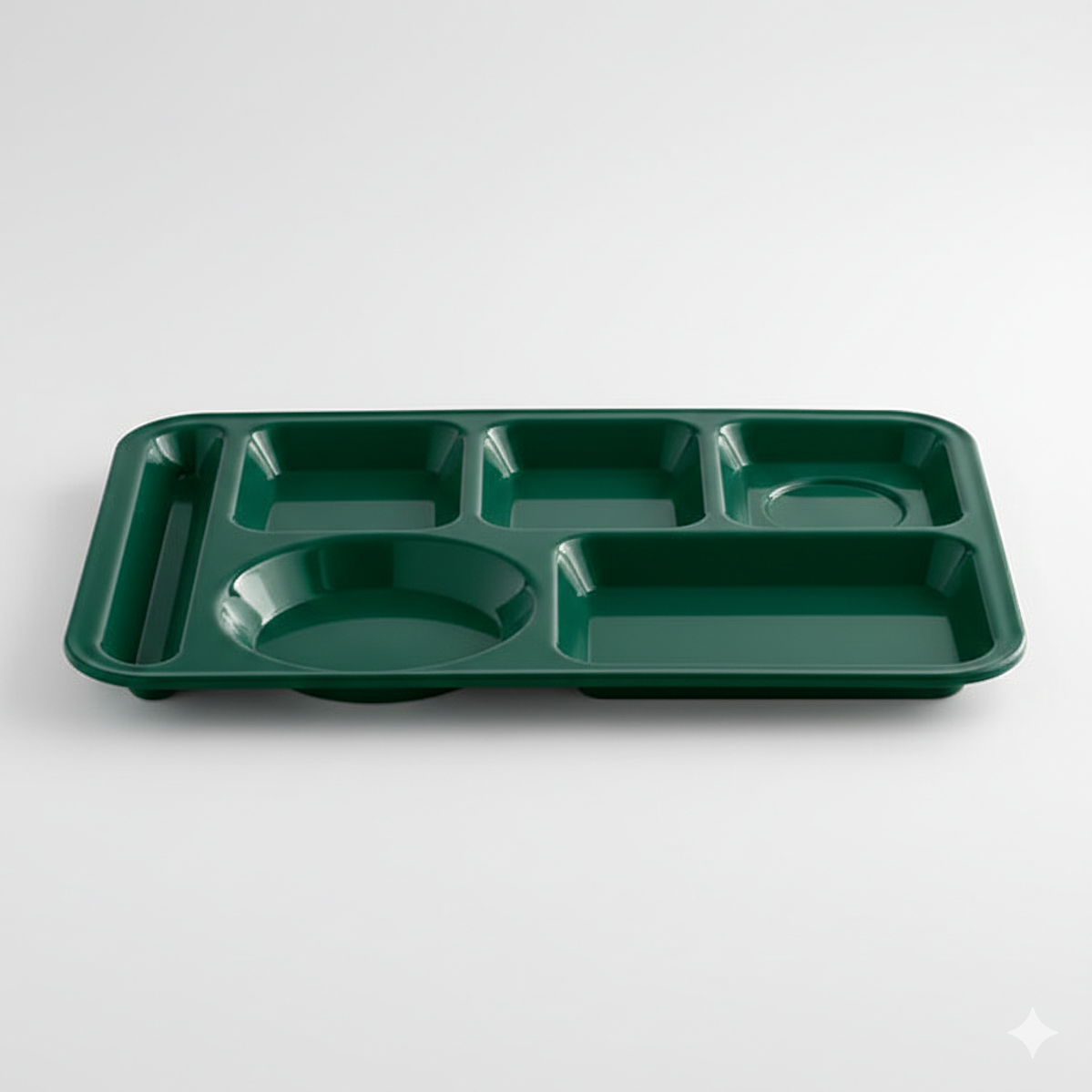 12 Bandejas Para Servicio de Alimentos 6 Compartimentos en Melamina Comedor Restaurante Hotel Escuela Hospitales 4