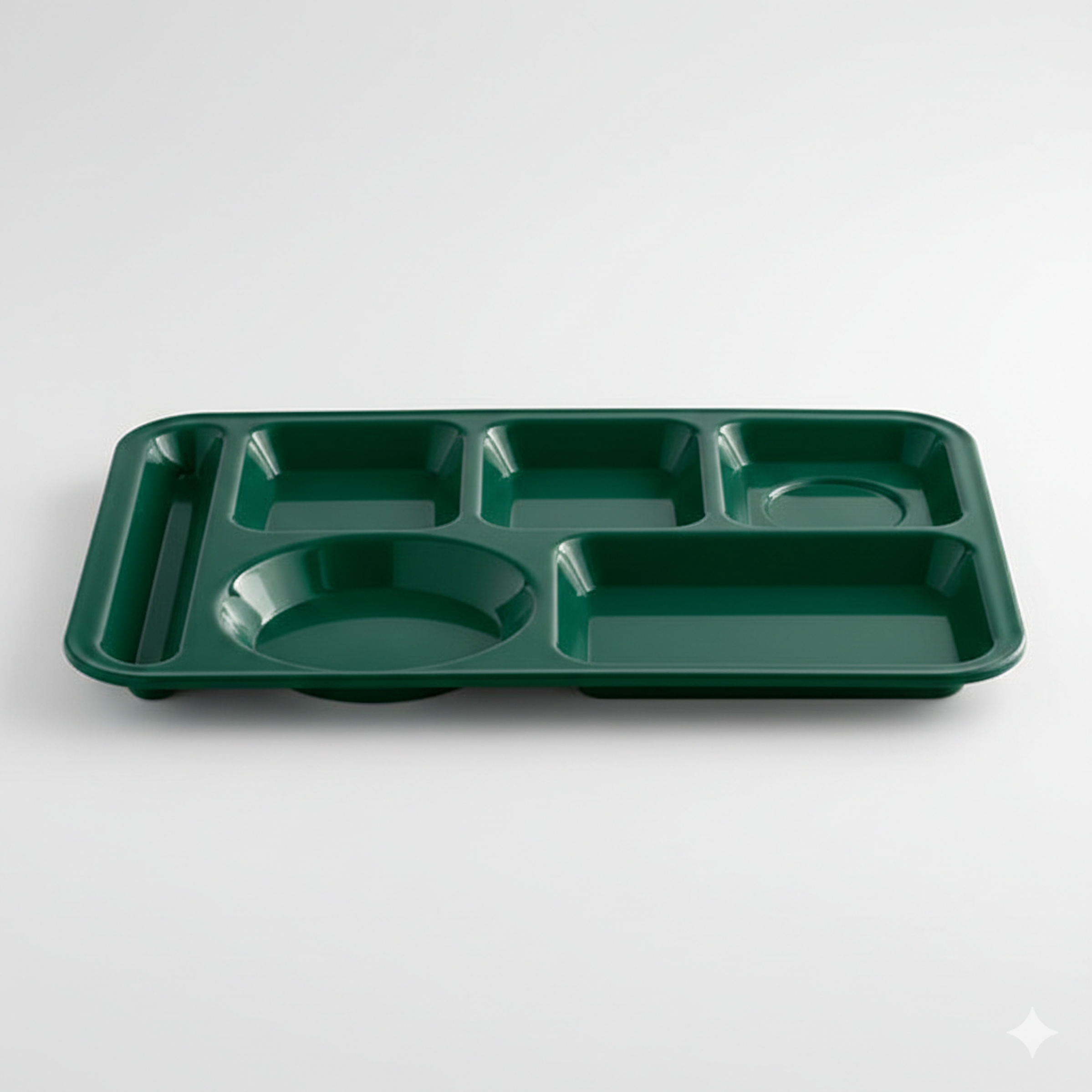 12 Bandejas Para Servicio de Alimentos 6 Compartimentos en Melamina Comedor Restaurante Hotel Escuela Hospitales 4